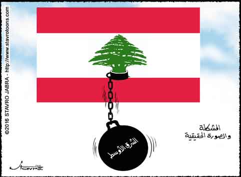 stavro-Aprs la publication d'une caricature dans le quotidien panarabe al Chark al-Awsat, qualifiant l'Etat libanais de poisson d'avril.