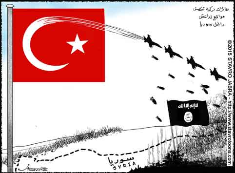stavro-La Turquie bombarde l'Etat islamique pour la premire fois en Syrie.
