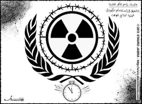 stavro- Les chantillons recueillis par les experts de l'ONU sur des sites prsums d'attaque chimique en Syrie sont transmis aux laboratoires et prendra du temps