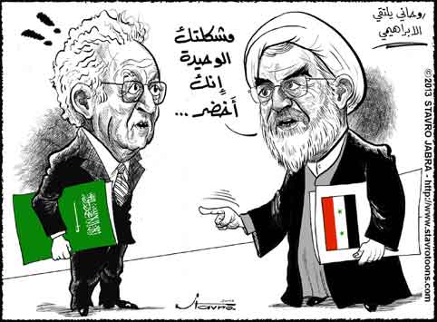 stavro - Le prsident iranien Hassan Rohani, recevait M. Lakhdar Brahimi