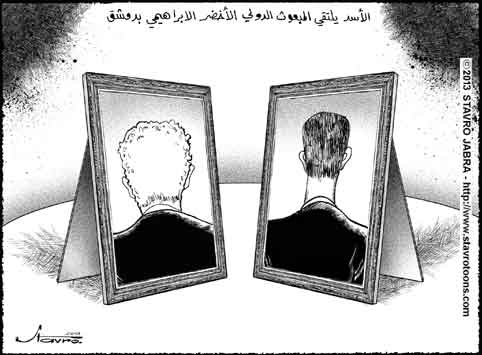 stavro - Rencontre Assad et Brahimi  Damas