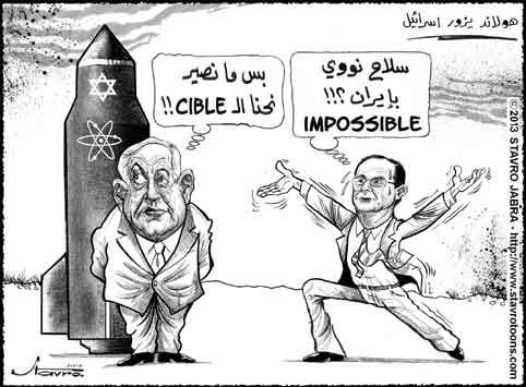 stavro-Le prsident franais Franois Hollande a affich durant sa visite en Israel, une position ferme sur le nuclaire iranien.
