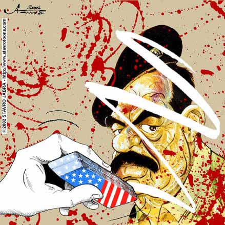 stavro 090302 s - Saddam Hussein's regime is the interest of U.S..jpg