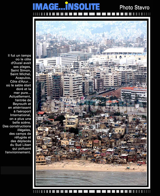 photo stavro - Les constructions illgales sur la cte d''Ouzai  Beyrouth