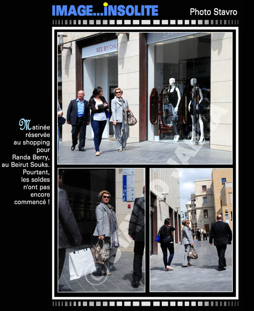 photo stavro - Matine rserve au shopping pour Randa Berry au Beirut souks