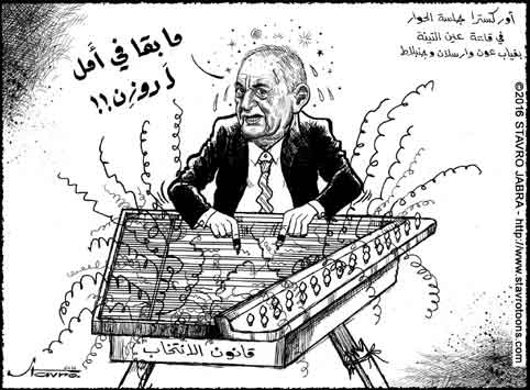 stavro-La vingtime sance du dialogue national  Ain el-Tin et l'examen de la loi lectorale.