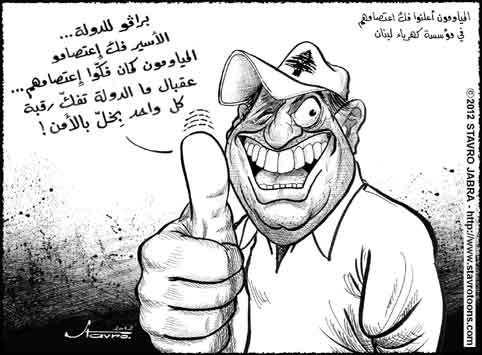 stavro-Fin du sit-in des journaliers dlectricit du Liban